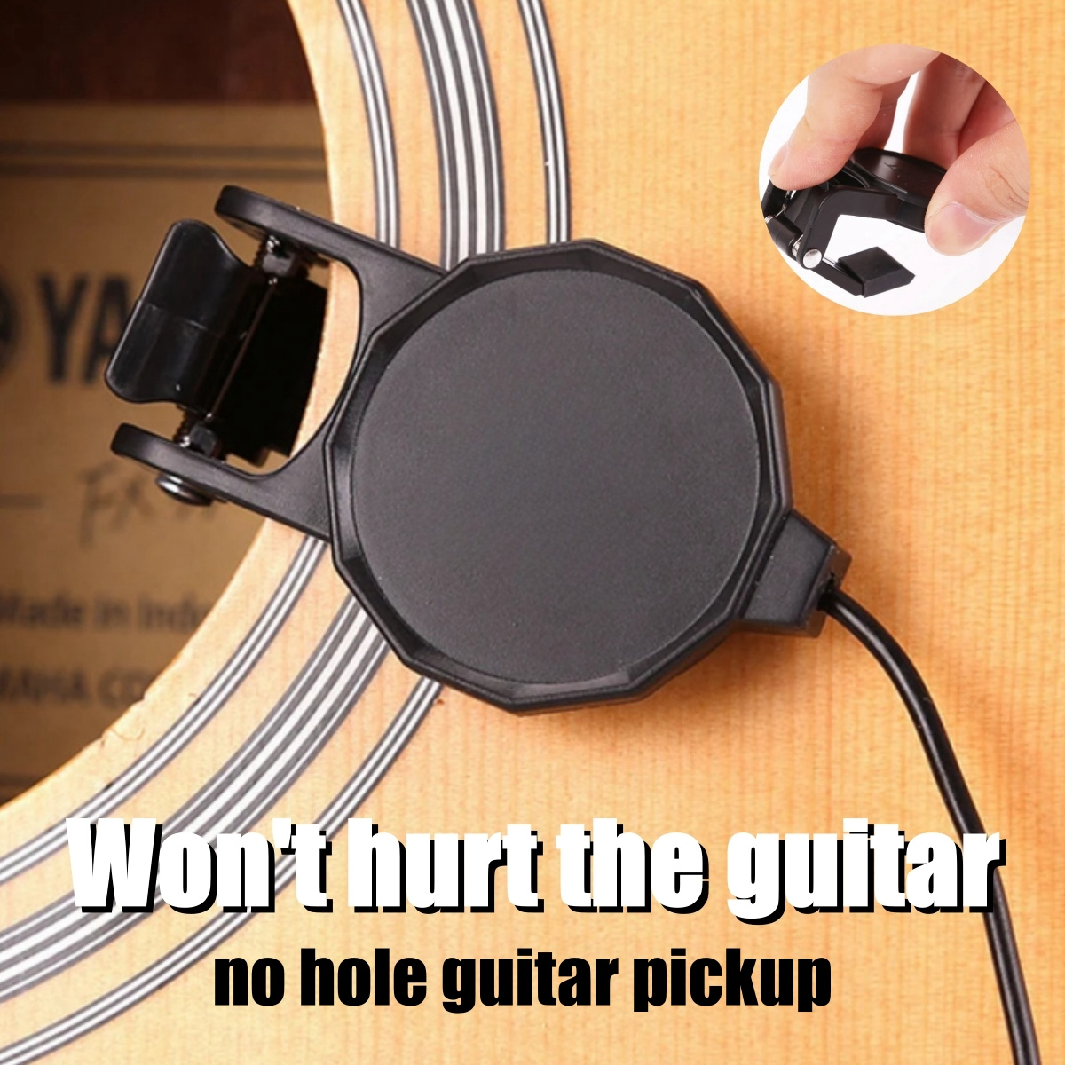 Violin Musical Instrument - Audio Jack Clip On Pickup for