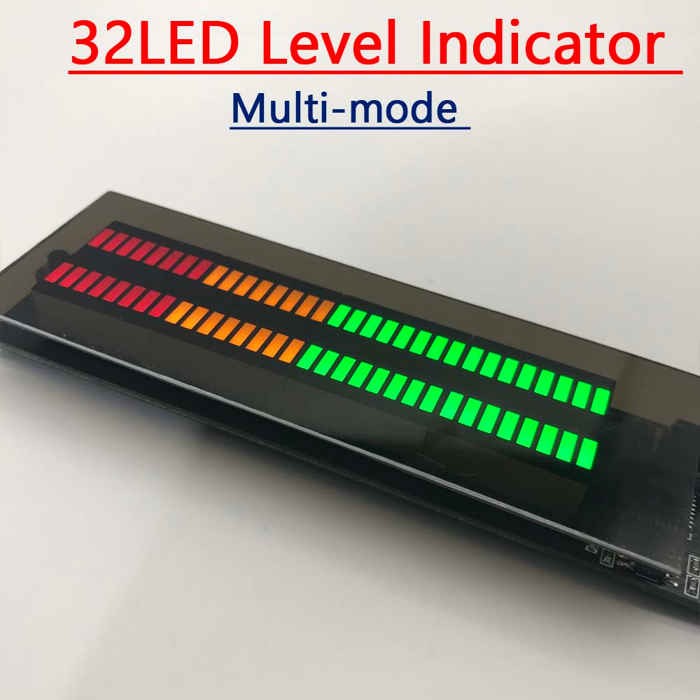 Musical Instrument Amplifier - Multi-mode 32 LED Level Indicator Music