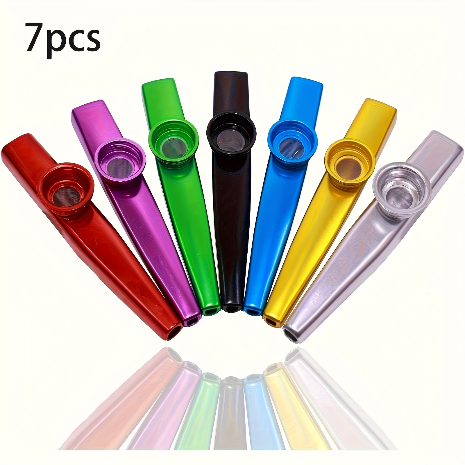 Violin Musical Instrument - 7pcs Metal Kazoos Simple Design Lightweight