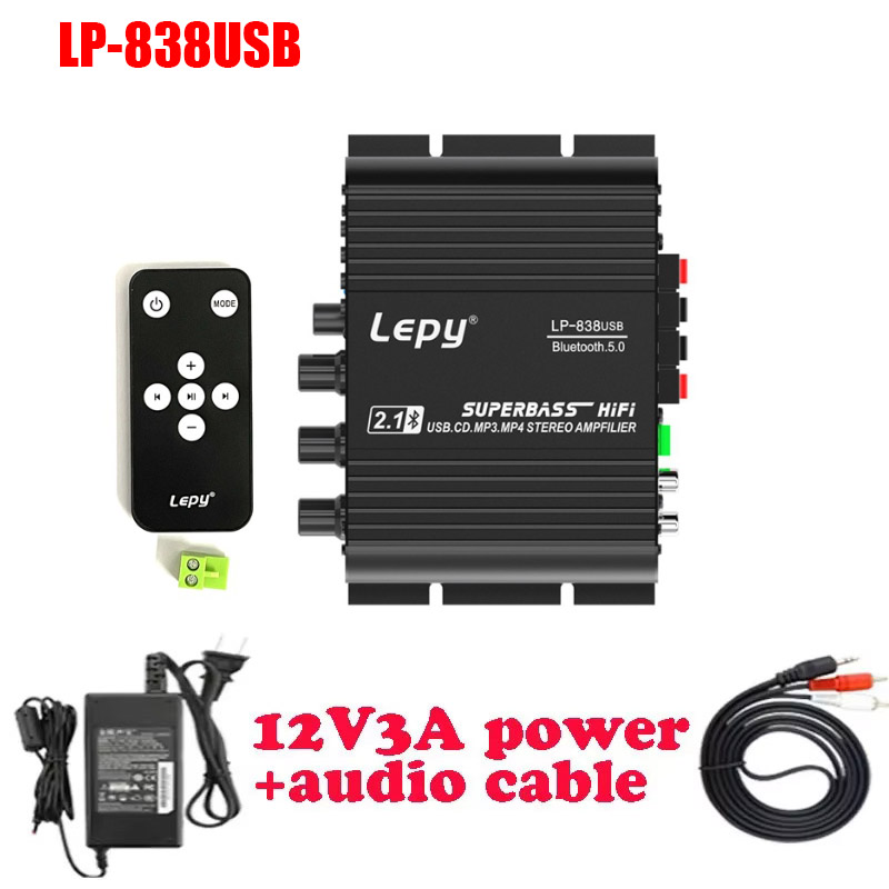 Musical Instrument Amplifier - Lepy LP-838\838BT\838USB MINI Digital Hi-Fi Car