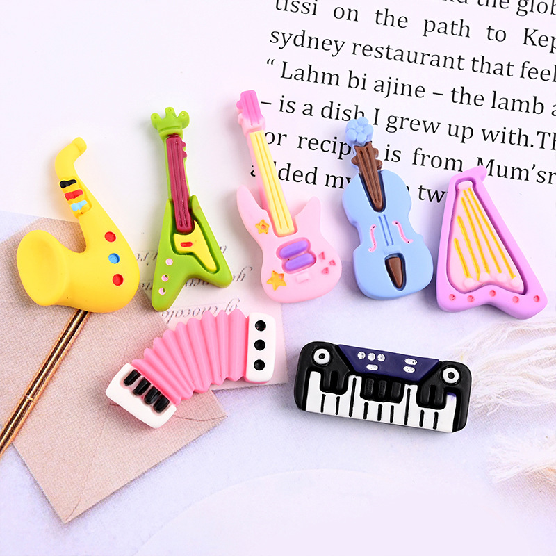 10pcs Cartoon Kawaii Resin Min - огляд і ціна Musical Instrument In Chinese