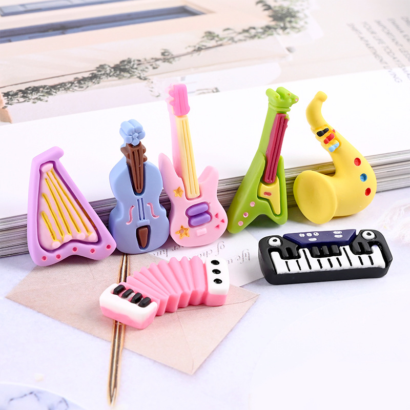 10pcs Cartoon Kawaii Resin Min - огляд і ціна Musical Instrument In Chinese