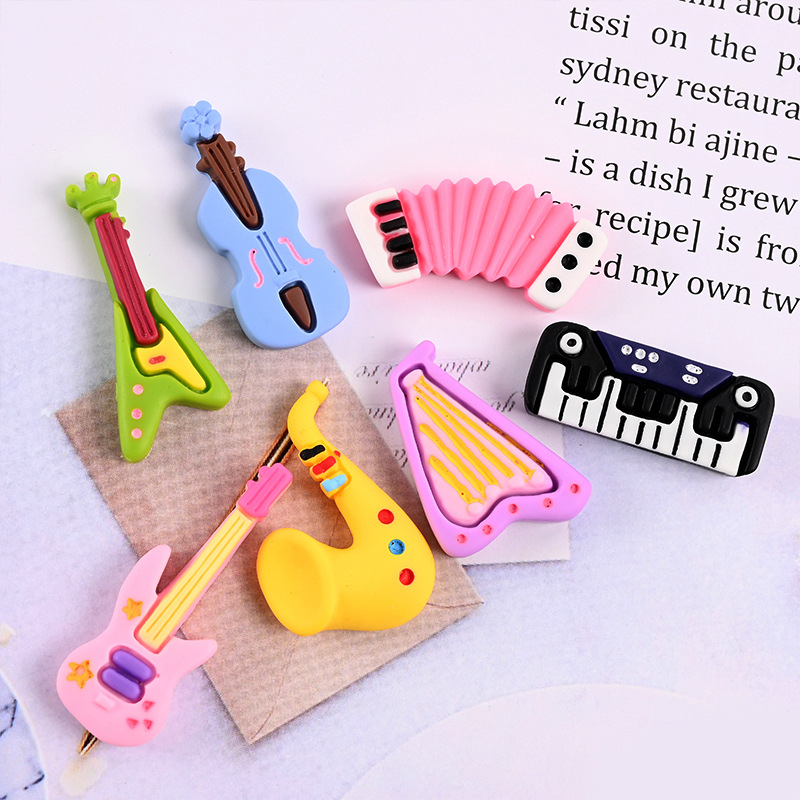 10pcs Cartoon Kawaii Resin Min - огляд і ціна Musical Instrument In Chinese