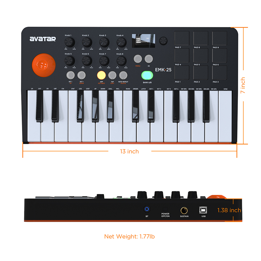 Keyboard MIDI Controller With  - огляд і ціна Musical Instrument Keyboard
