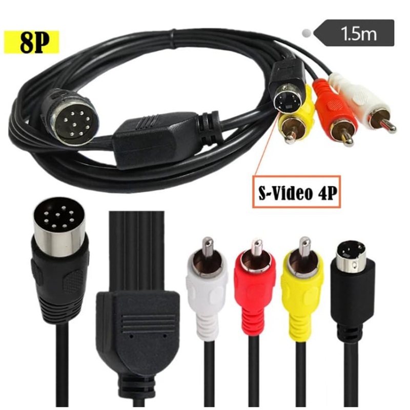Din 8 Pin to S-Video 4pin Male - огляд і ціна Musical Instrument Videos