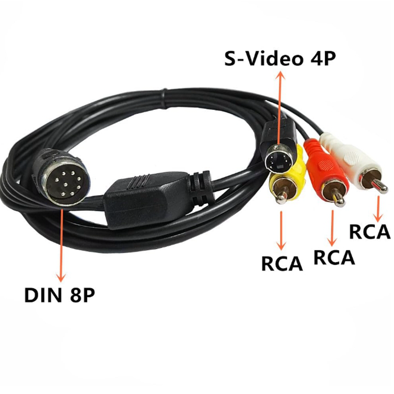 Din 8 Pin to S-Video 4pin Male - огляд і ціна Musical Instrument Videos