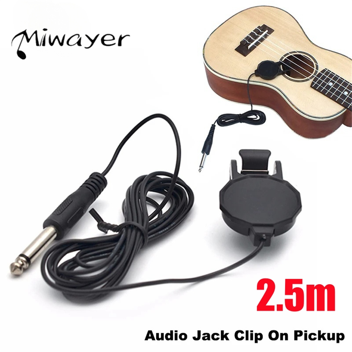 Audio Jack Clip On Pickup for  - огляд і ціна Violin Musical Instrument