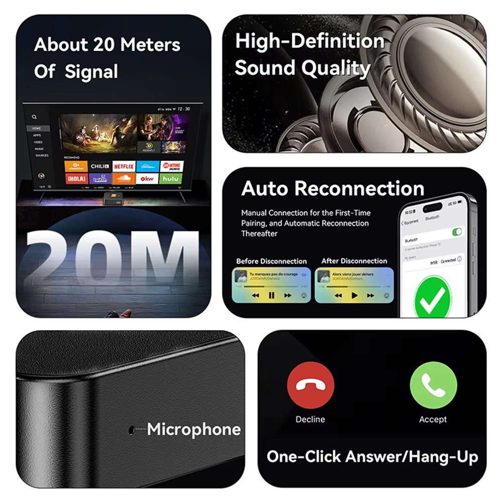 Bluetooth 6.0 Receiver 3.5mm A - огляд і ціна Musical Instrument Amplifier