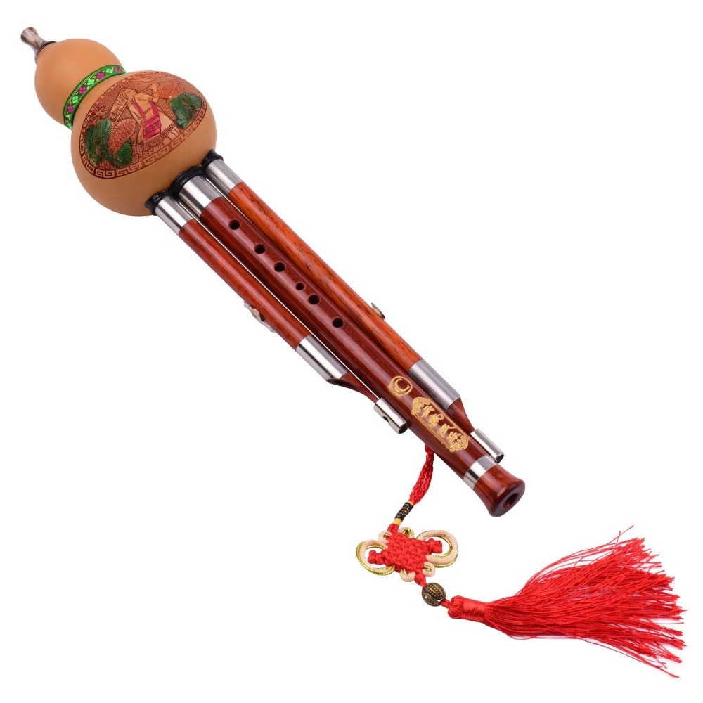 3-Tone C Key Hulusi Gourd Flut - огляд і ціна Musical Instrument In Chinese
