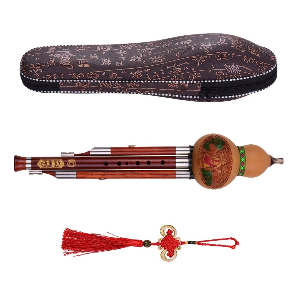3-Tone C Key Hulusi Gourd Flut - огляд і ціна Musical Instrument In Chinese