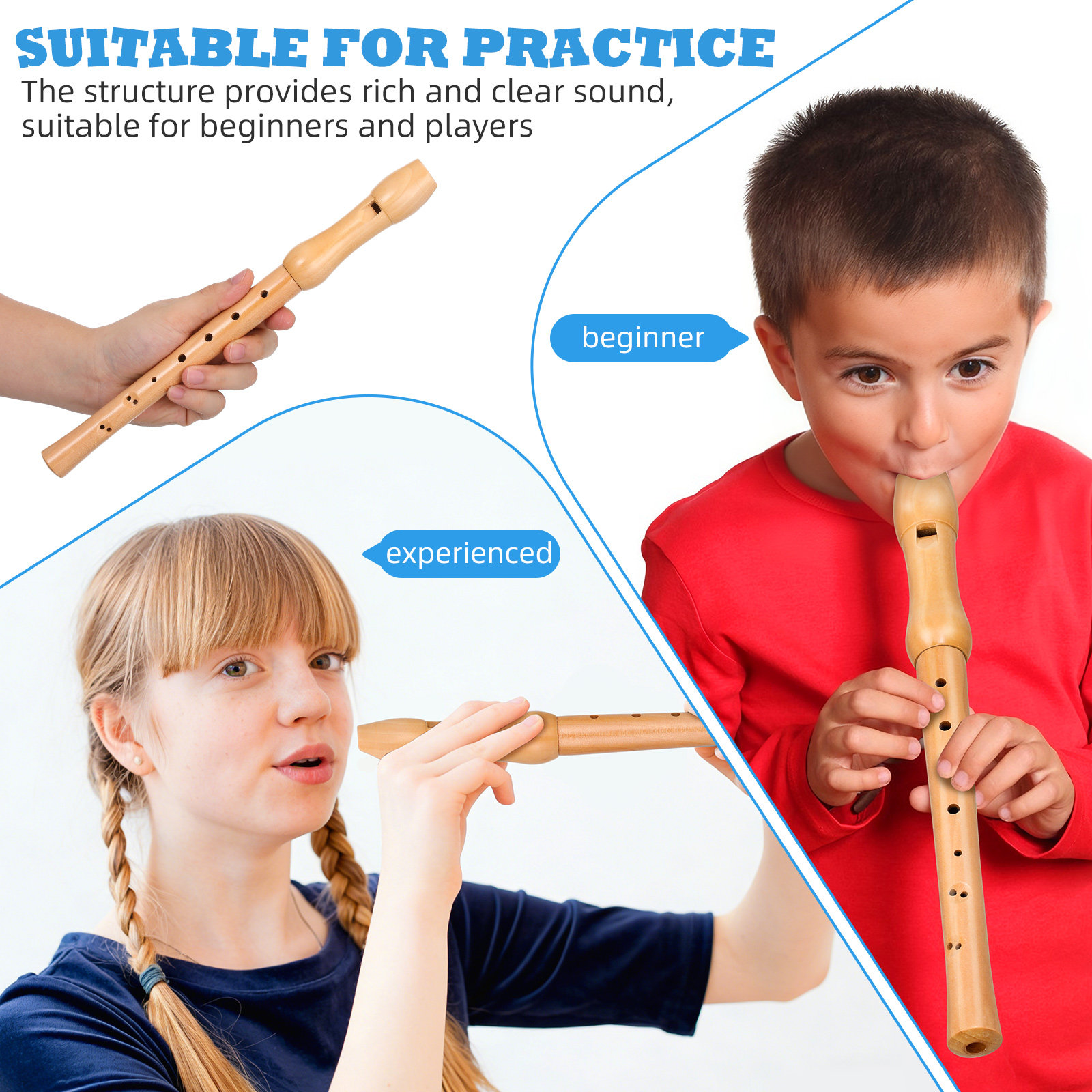 Eight Hole Soprano Recorder Ma - огляд і ціна Musical Instrument Easy To Learn For Adults