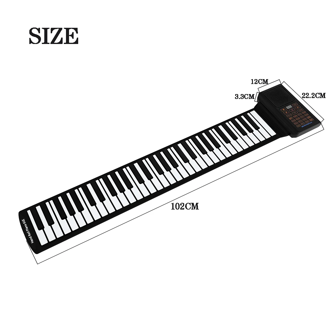 61 Keys Mini Roll Up Piano Sil - огляд і ціна Musical Instrument Keyboard