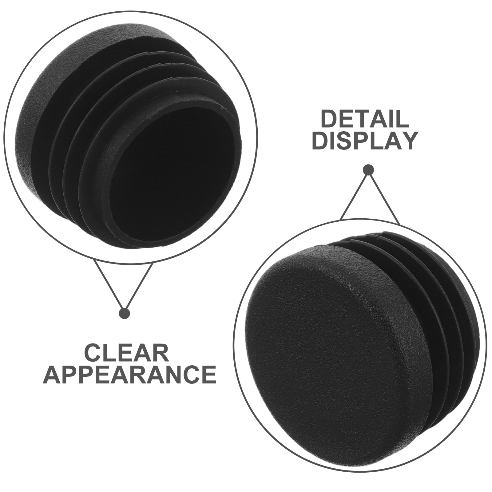 16Pcs Black Round Plastic Tube - огляд і ціна Musical Instrument Keyboard