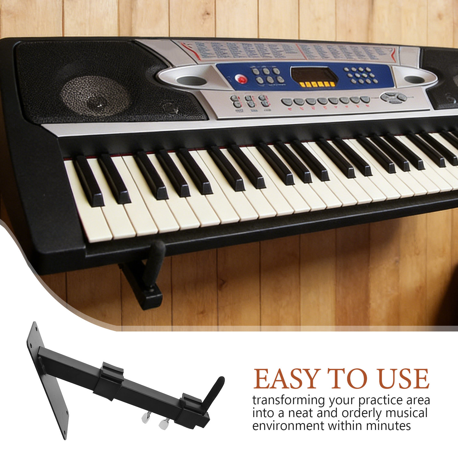 1Pair Keyboard Wall Hook Adjus - огляд і ціна Musical Instrument Keyboard