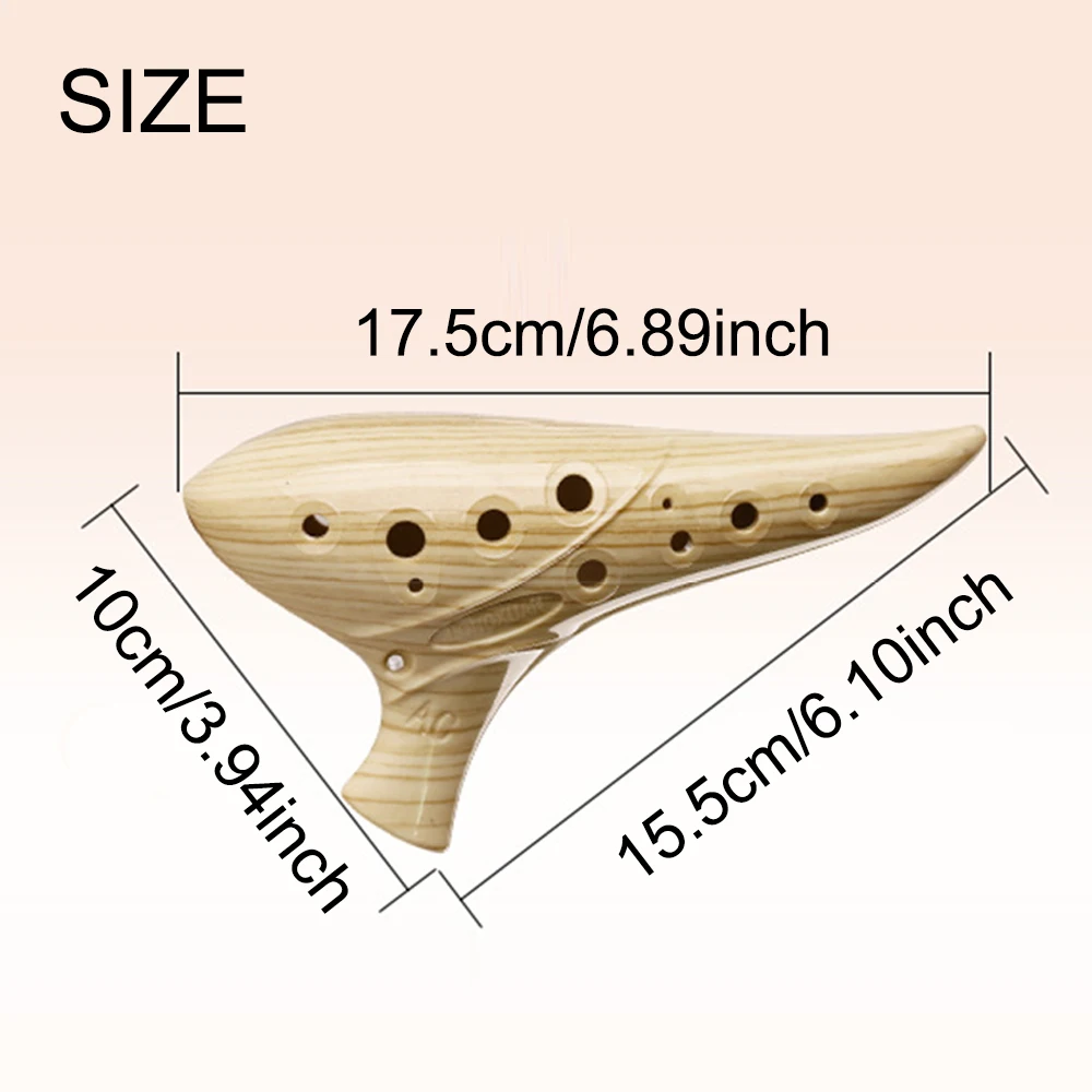 12-hole C Key Resin Ocarina -  - огляд і ціна Musical Instrument Qin