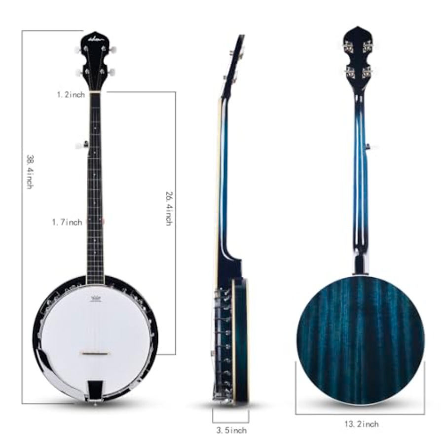 Banjo 5 String Full Size Banjo - огляд і ціна Banjo 5 String Open