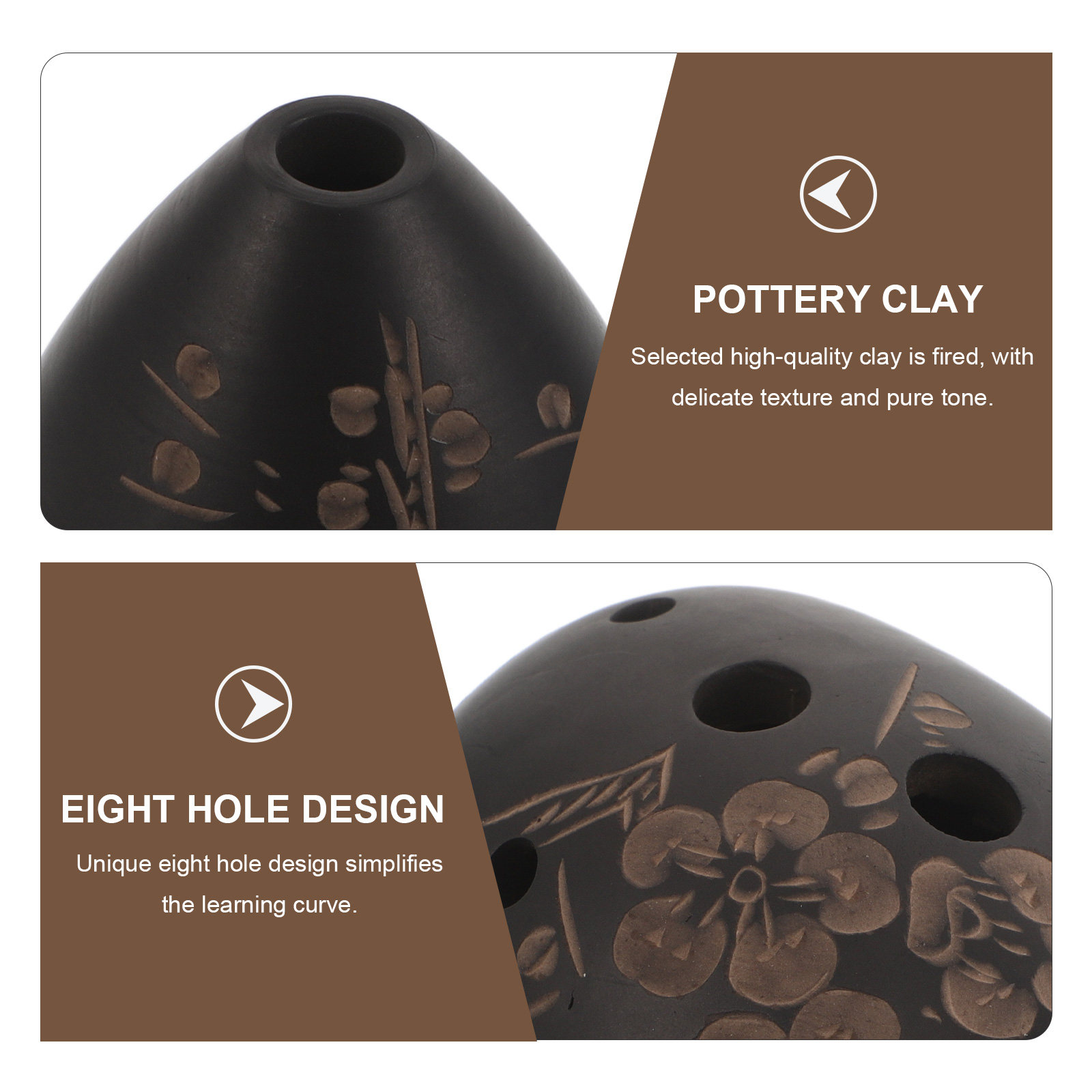 8 Hole Pottery Beginner Ocarin - огляд і ціна Musical Instrument In Chinese