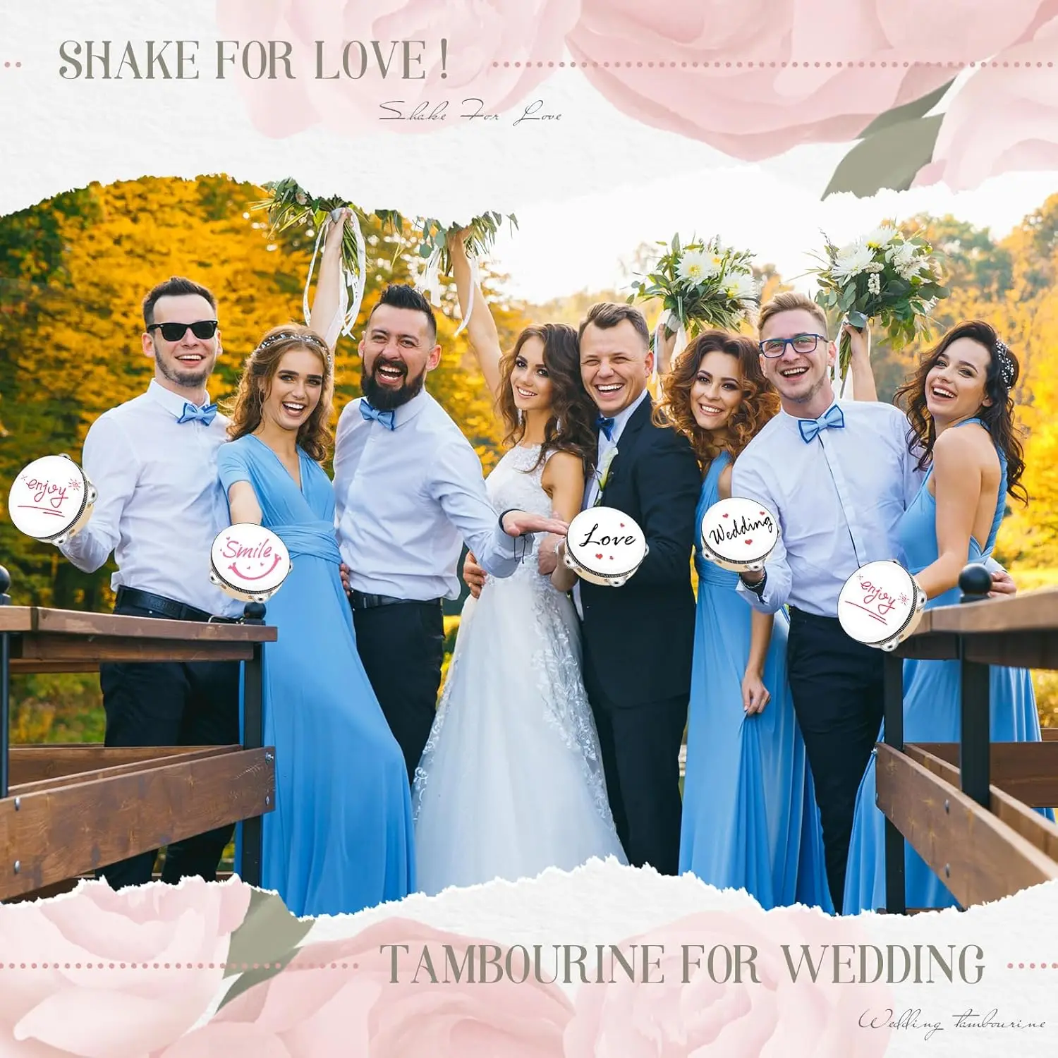 20-120Pcs Wedding Tambourines  - огляд і ціна Musical Instrument In Chinese